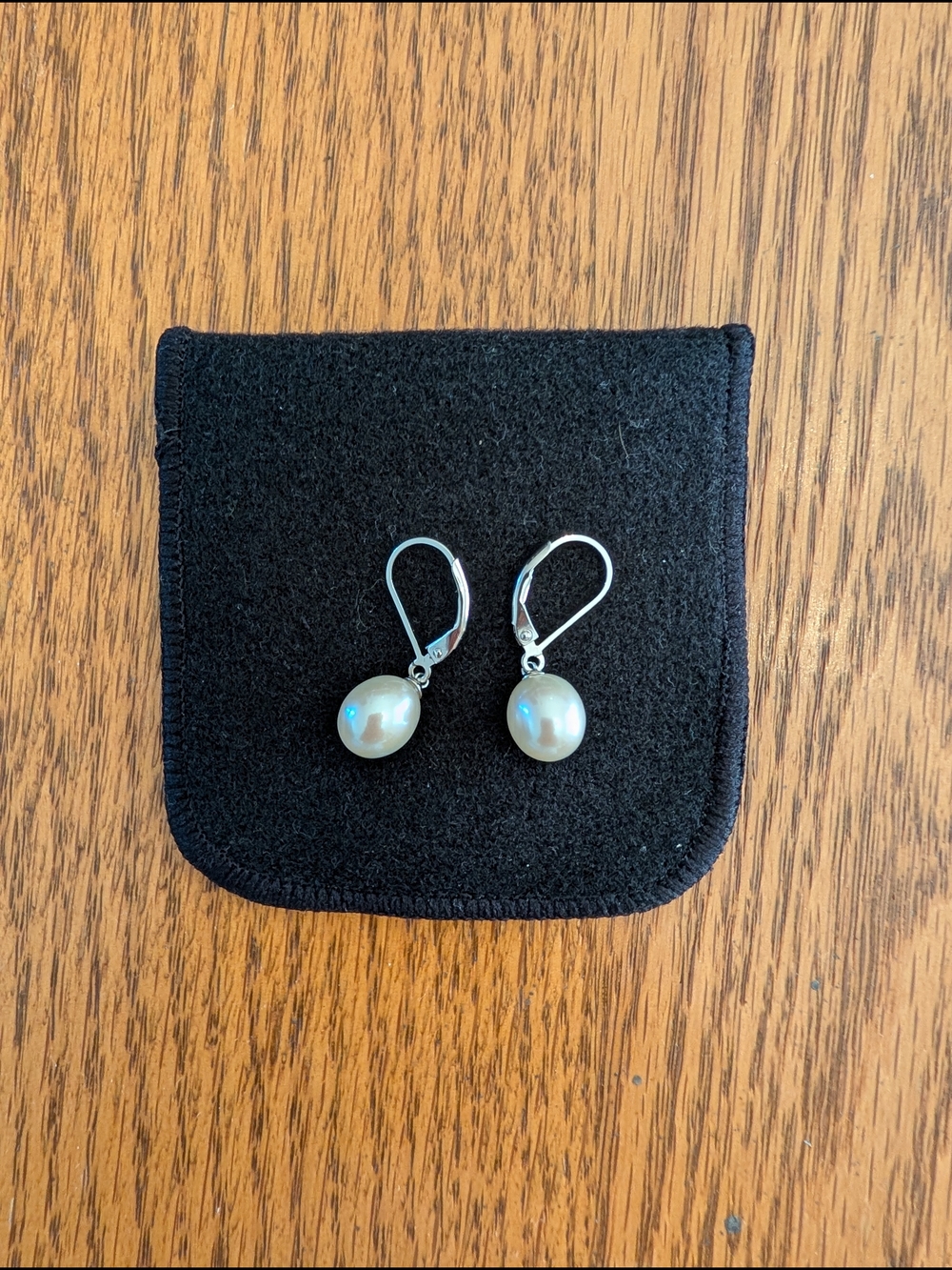 Classic White Pearl Drop Earrings